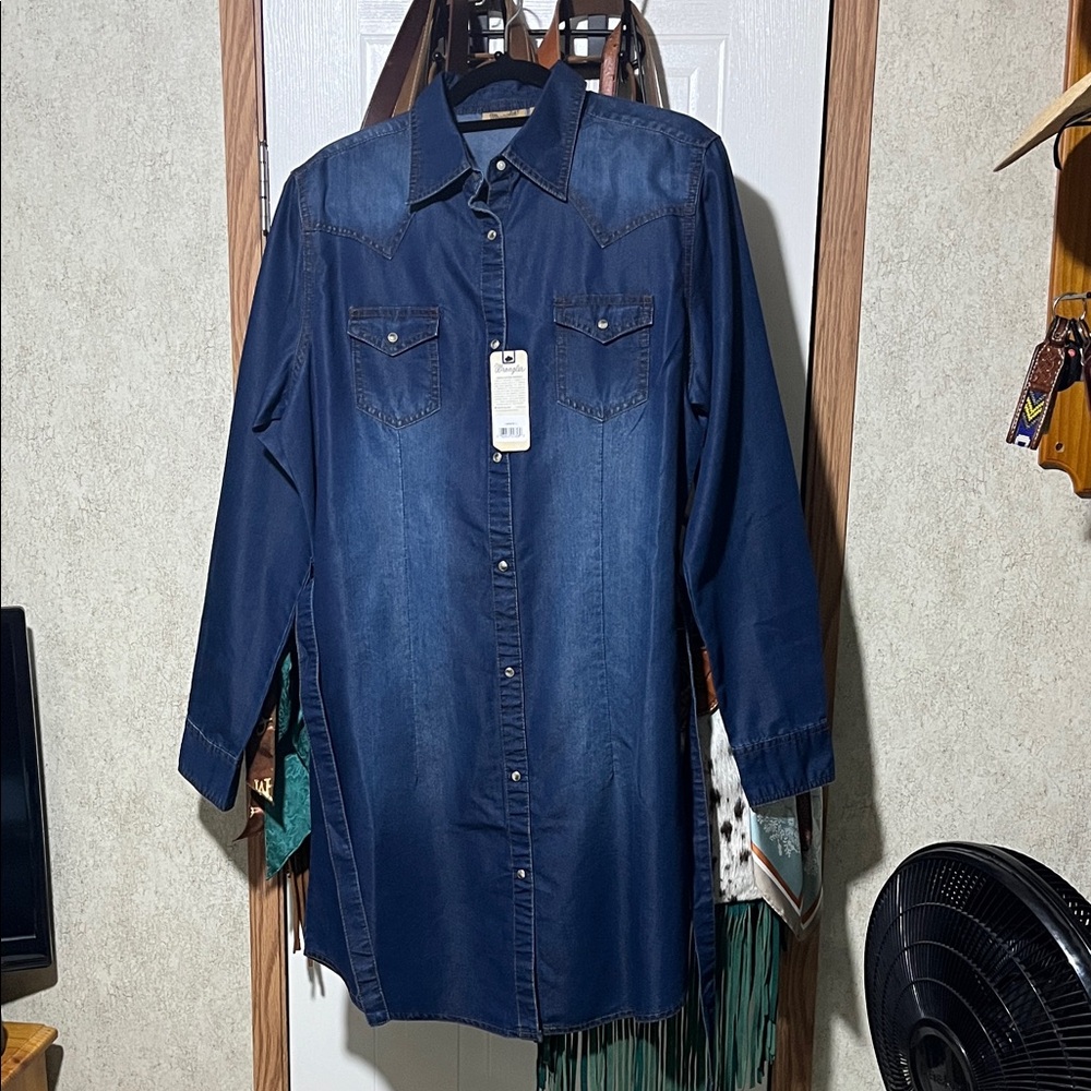 Wrangler Long Sleeve Denim Dress